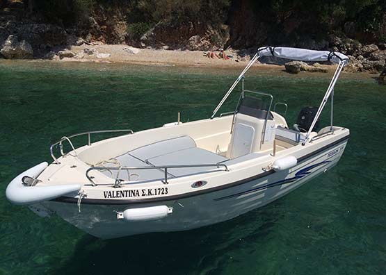 Rent a Boat at Nissaki Corfu