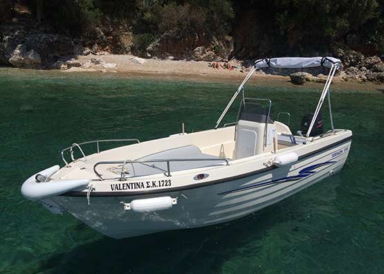 Rent a Boat at Nissaki Corfu