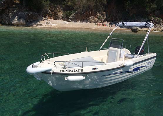 Rent a Boat at Nissaki Corfu
