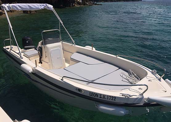 Rent a Boat at Nissaki Corfu