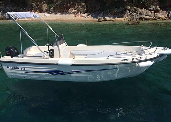 Rent a Boat at Nissaki Corfu